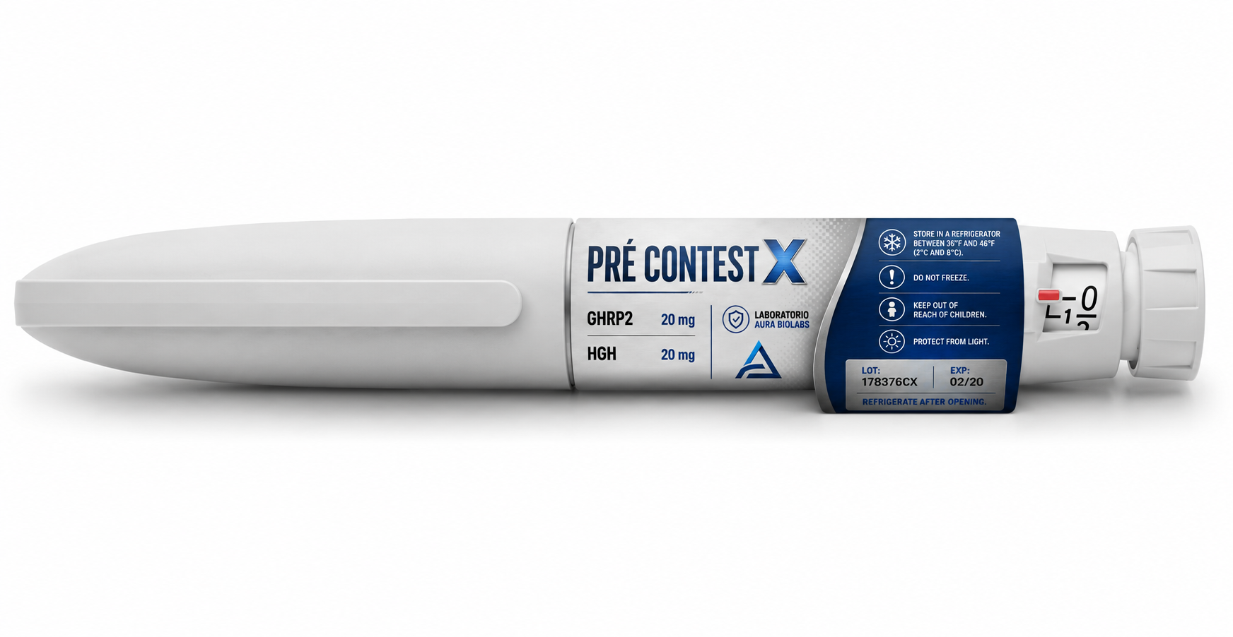 Aura BioLabs Pré Contest X injection pen